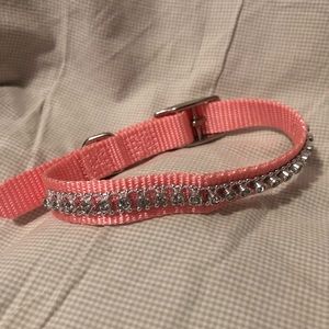 Pink Rhinestone Dog Collar